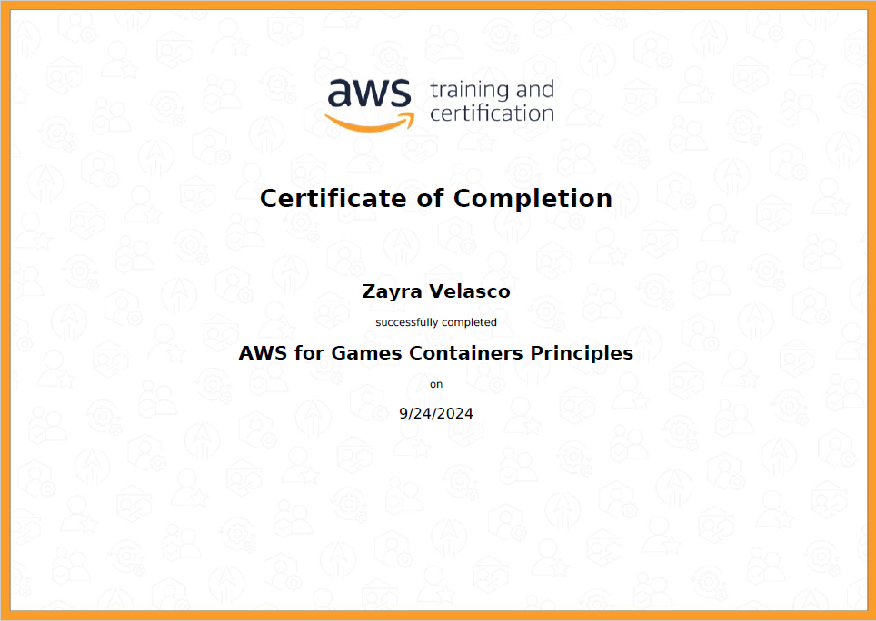 aws certification: games container principles