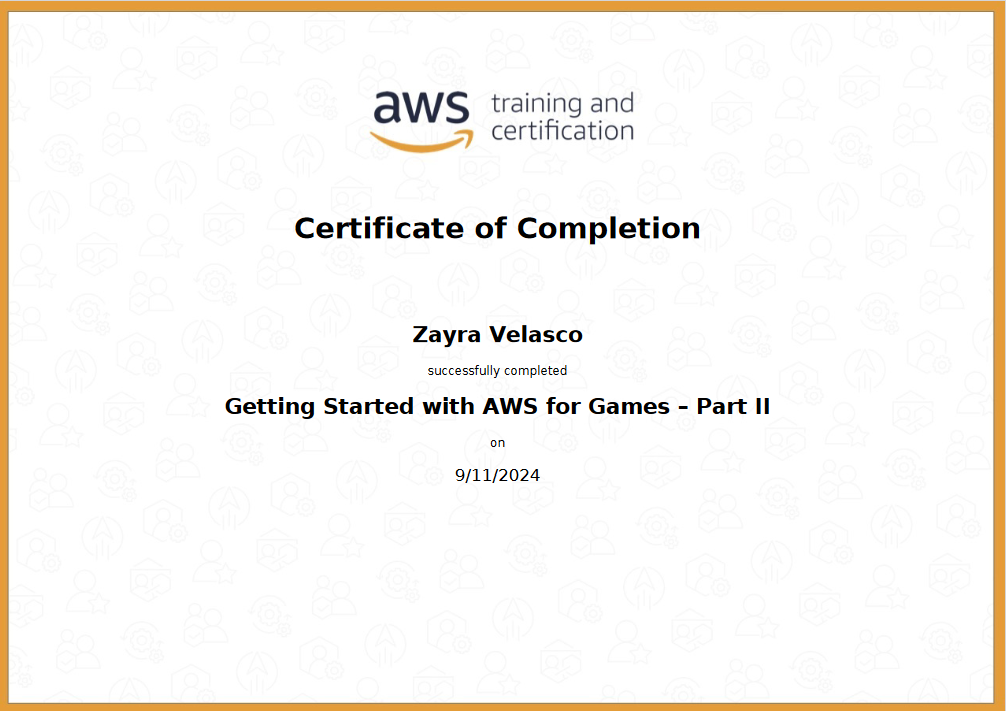 aws certification: getting started for games